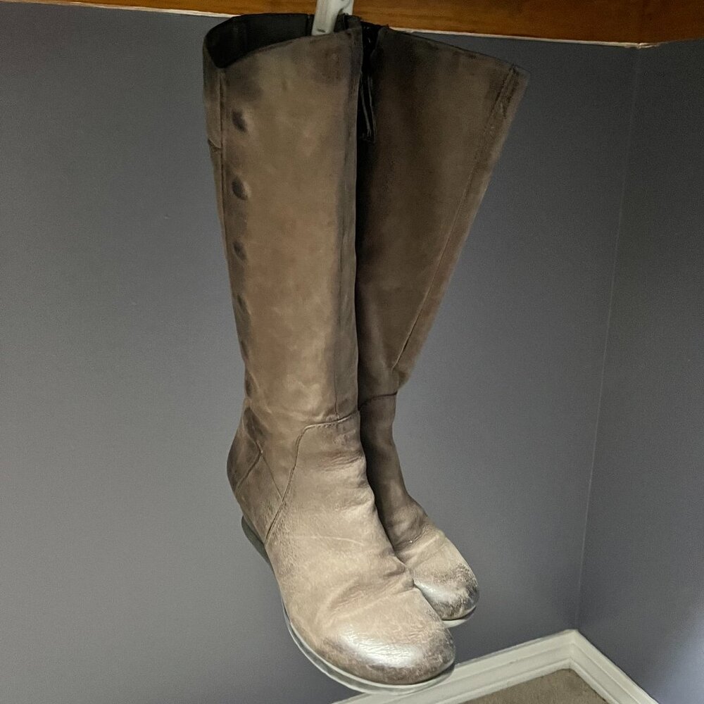 Miz Mooz Marybeth Charcoal Wedge Boot